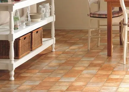 Дизайн подови плочки в кухнята (снимки, видео)
