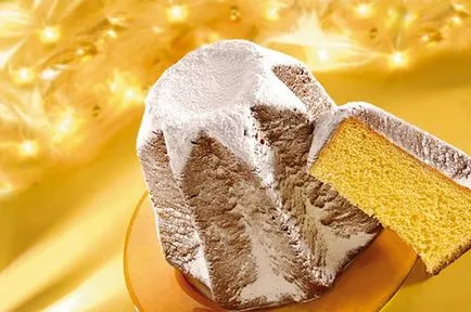 Pandoro italian de Crăciun se coace ca o reteta dulce tort