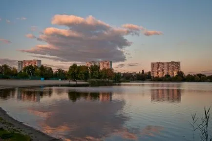 Beach hétvégén és a teljes szabadság a legjobb tó rekreációs Ukrajnában