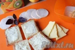 Paradicsom, sült mozzarella sajt - előkészíti lépésről lépésre fotókkal