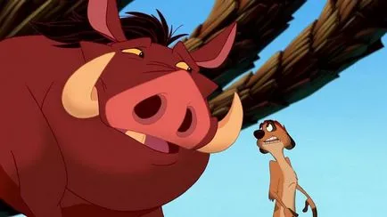 Pumbaa de la Disney „Regele leu“