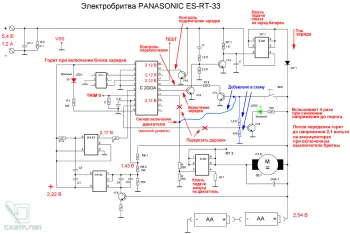 Ремонт на електрически самобръсначки PANASONIC ES-RT-33