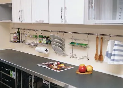 Релси за кухнята, как да инсталирате правилно