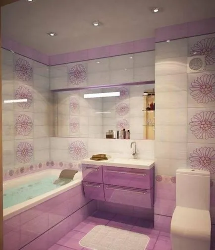 Rózsaszín csempe fürdőszoba képet ötletek elegáns és szép belső