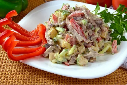 Salata de rețete ciuperci marinate cu fotografii