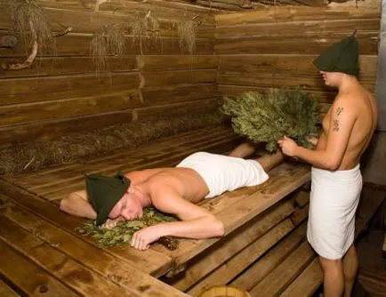 Руска баня как да се къпе, температура - избор на метла (дъб, бор