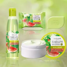 serie de produse cosmetice pentru corp pepene verde si aloe naturale Oriflame secrete ORIFLAME