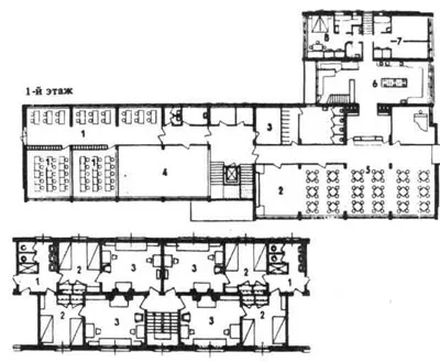 școli-internat, instituțiile de asistență socială, design structural, Ernst Neufert