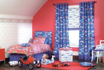 Függönyök gyerekszoba design trendeket, 2017 (60 fotó) A függöny tervezés a hálószobában