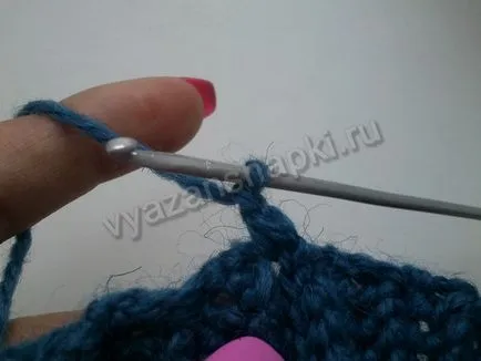 Capac albastru în toamna sau primavara, croșetat, capace tricot