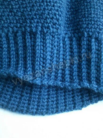 Capac albastru în toamna sau primavara, croșetat, capace tricot