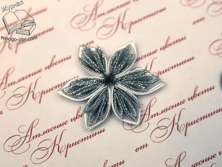 Snowflake kanzashi майсторски клас