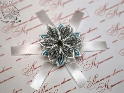 Snowflake kanzashi майсторски клас