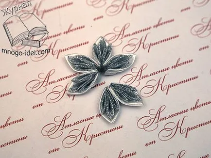 Snowflake kanzashi майсторски клас