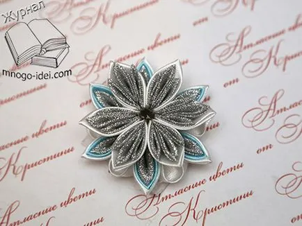 Snowflake kanzashi майсторски клас