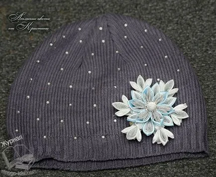 Snowflake kanzashi майсторски клас