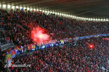 Stadion - Allianz Arena - München - Bajorország fő futballpálya, menni Münchenbe