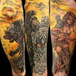 Татуировки с войниците, изкуството на татуиране! Tattoo снимки, татуировка Киев