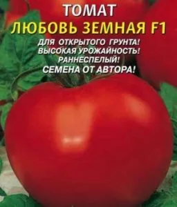 Paradicsom „Szerelem a Föld” a fő jellemzőit és tulajdonságait termesztése paradicsomfajta