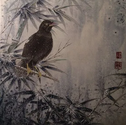 A hagyományos kínai festészet Guohua és japán kalligráfia