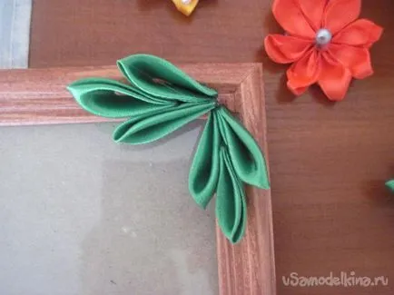 Декорация в кадър техника kanzashi