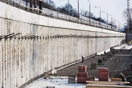 Aparatură de lucru groapă excavare, scafe si montare pe perete