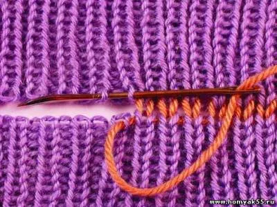 Efectuarea cusături în tricotat
