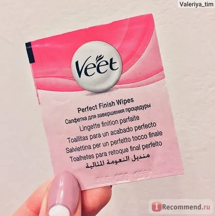 Veet Benzi de ceară cu aloe vera și lotus parfum pentru ten uscat - „pregăti picioarele pentru sezonul de vară