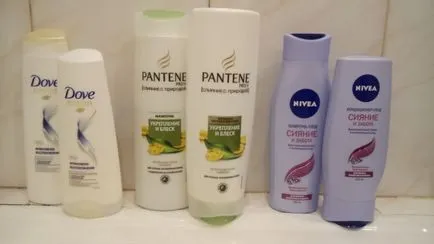 Добрата грижа за косата от гълъб, Pantene, прегледите на NIVEA