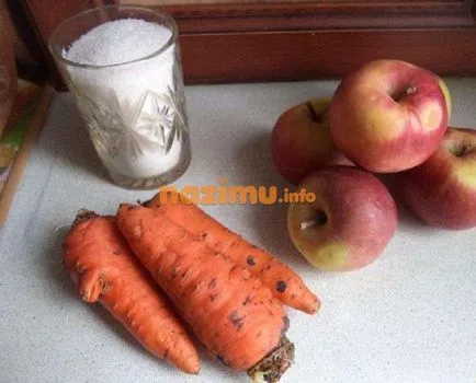 Suc de mere-morcov pentru iarna - o reteta cu fotografii cu pastă de gătit la domiciliu