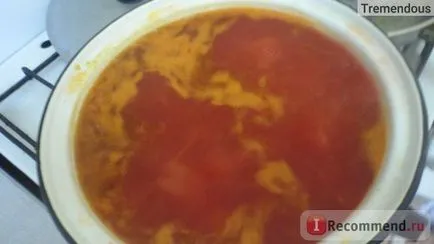 Töltőanyagok a borscht Nestlé „Torchin” cékla paradicsom reszelt céklát - „egy finom és gyors leves