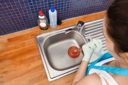 chiuveta înfundată în bucătărie să facă, cum să curățați