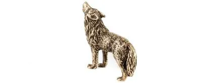 Wolf figura bronz ékszerek