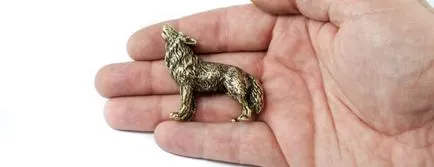 Wolf figura bronz ékszerek