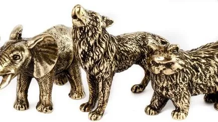 Wolf figura bronz ékszerek