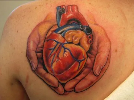 Fotografii și semnificația inimii tatuaje