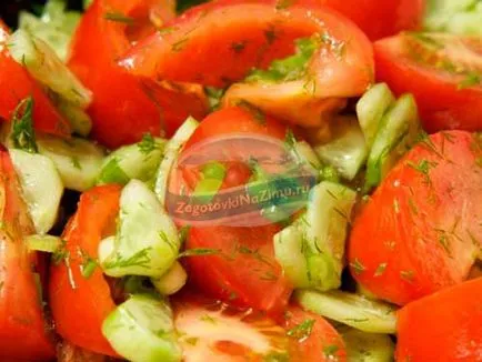 Téli saláta paradicsom arany receptek fényképpel