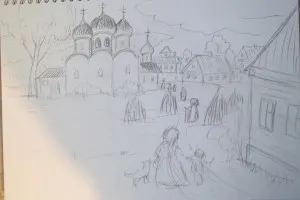Як красиво намалювати церква поетапно - як намалювати церква, храм, собор олівцем поетапно