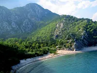 Village Cirali (Çıralı), pulyka szállodák, áttekintésre, szabadság fényképpel, részletes térkép, strand, időjárás,