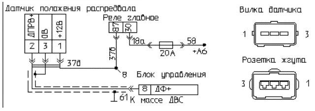Senzor de poziție a arborelui cu came Dprv (faza detector) - Club kulibinsk