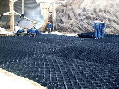 Geogrid как да се подредят