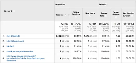 Google Analytics cum să găsească surse de trafic