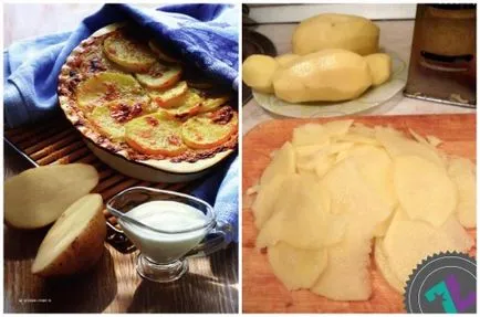 Gratin de kartofelya- reteta clasica incrementale