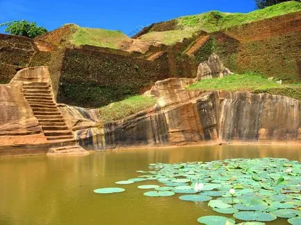 A Mount Sigiriya (sigiriya) vagy oroszlán szikla sziget Srí Lanka