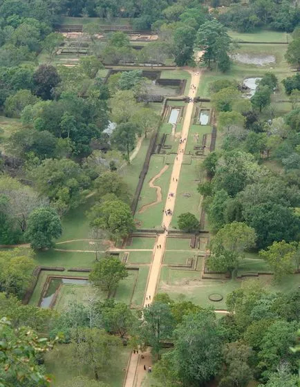 A Mount Sigiriya (sigiriya) vagy oroszlán szikla sziget Srí Lanka