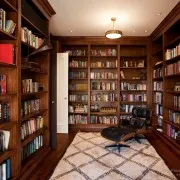 Belsőépítészet és az otthoni könyvtár, egy gyönyörű hely olvasni