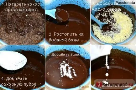 lichior de cacao Spivak - „face bomboane de ciocolată din lichior de cacao și unt de cacao cu mâinile!