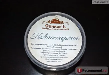 lichior de cacao Spivak - „face bomboane de ciocolată din lichior de cacao și unt de cacao cu mâinile!