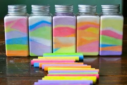 Cum pot folosi sare colorate