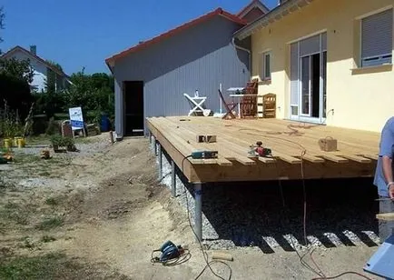Hogyan lehet csatolni a verandára, hogy a ház saját kezűleg lépésről lépésre projektek, fotók